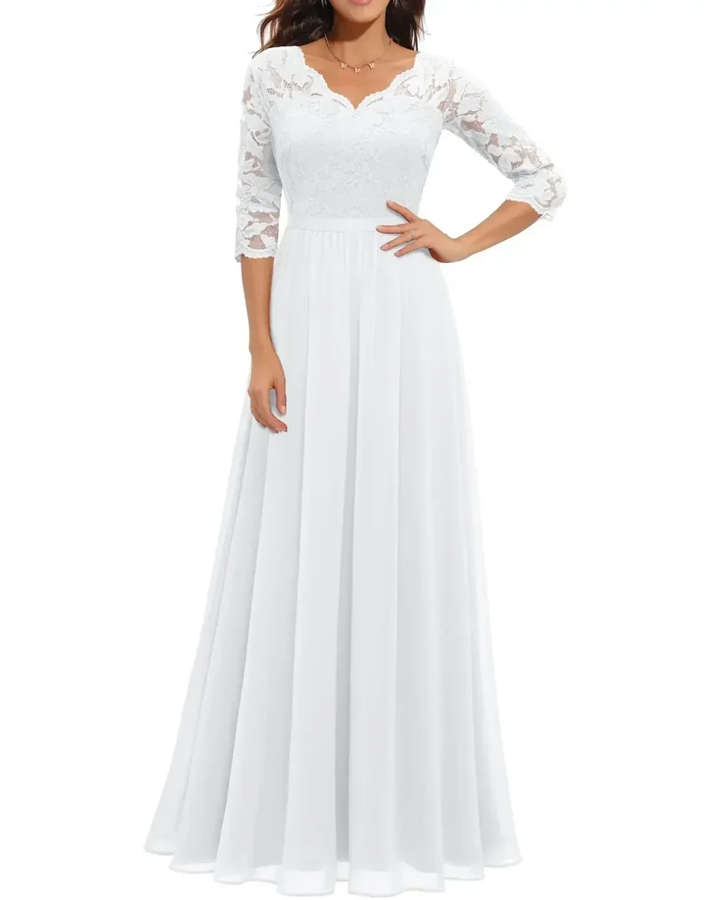 Sandra – Elegantes Abendkleid aus Spitze für Damen