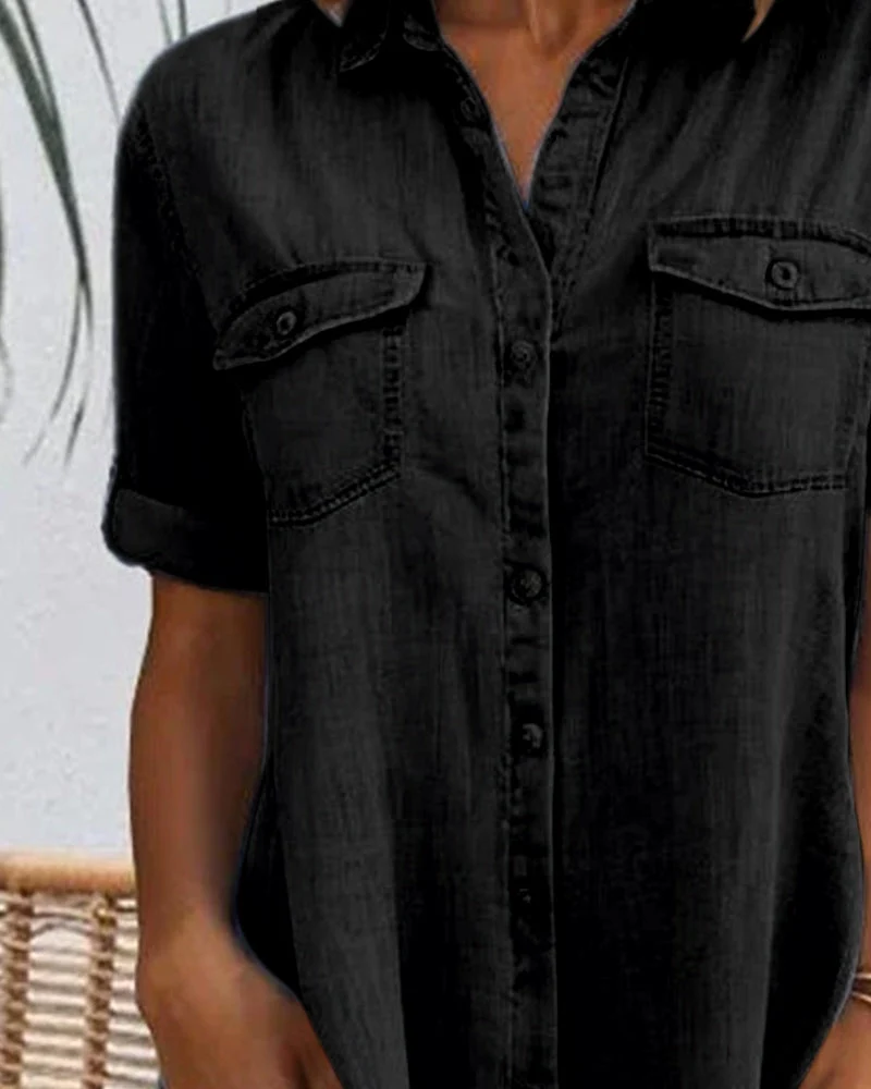 Nicole – Damen-Jeanskleid mit Knöpfen