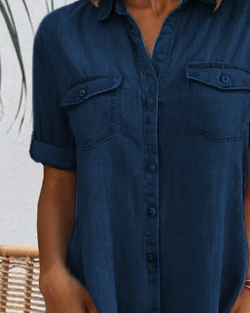 Nicole – Damen-Jeanskleid mit Knöpfen