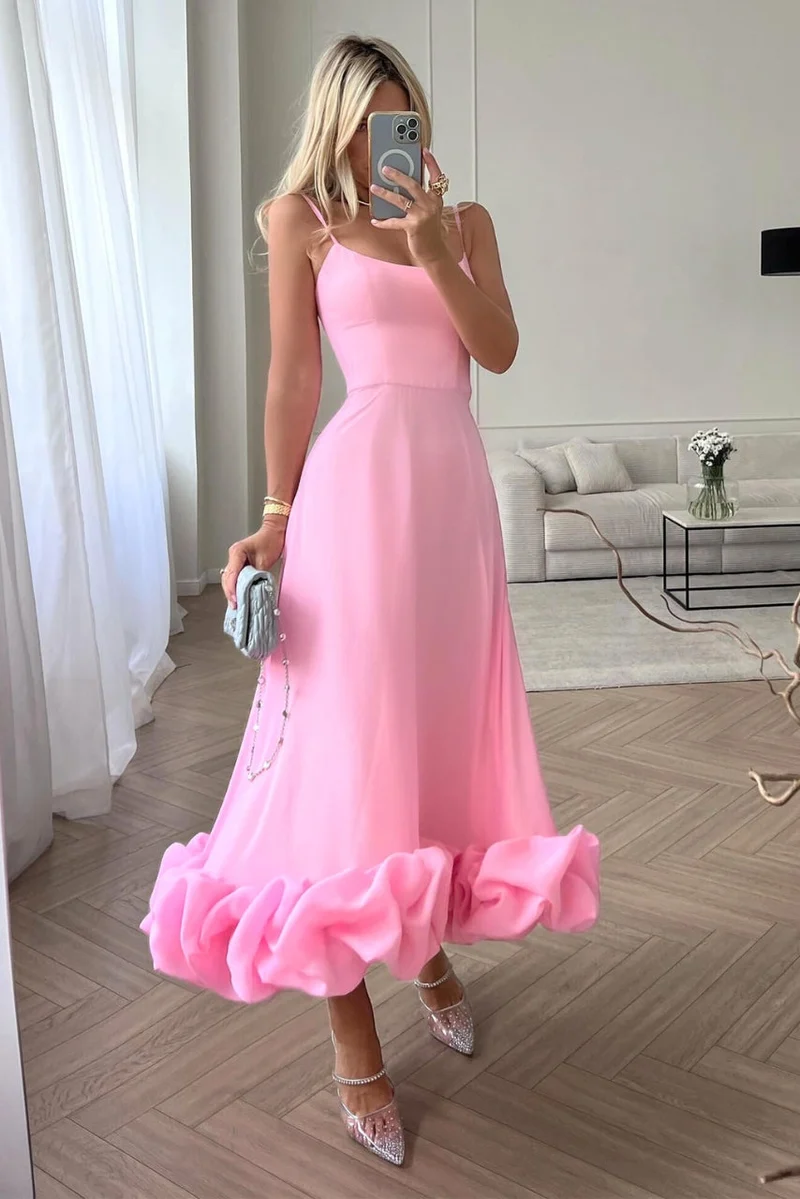 Brigitte – Abendkleid mit Rüschen für Damen