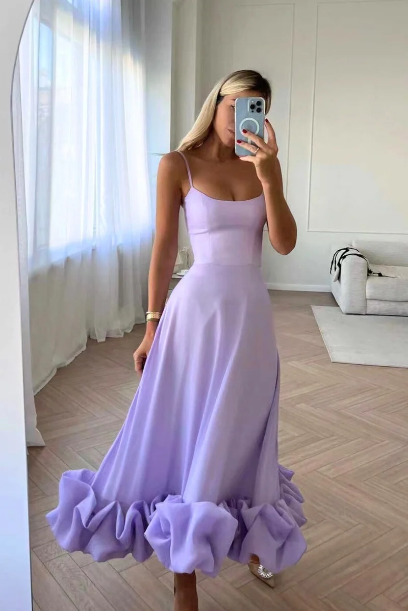 Brigitte – Abendkleid mit Rüschen für Damen