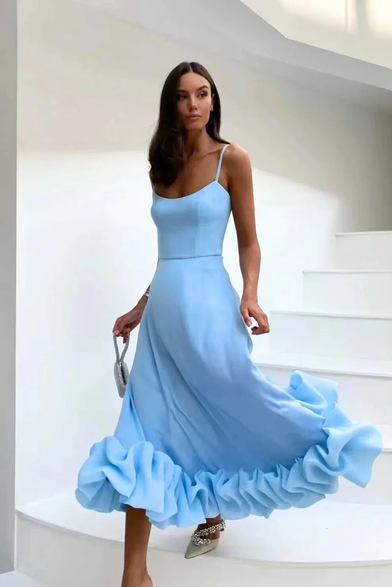 Brigitte – Abendkleid mit Rüschen für Damen
