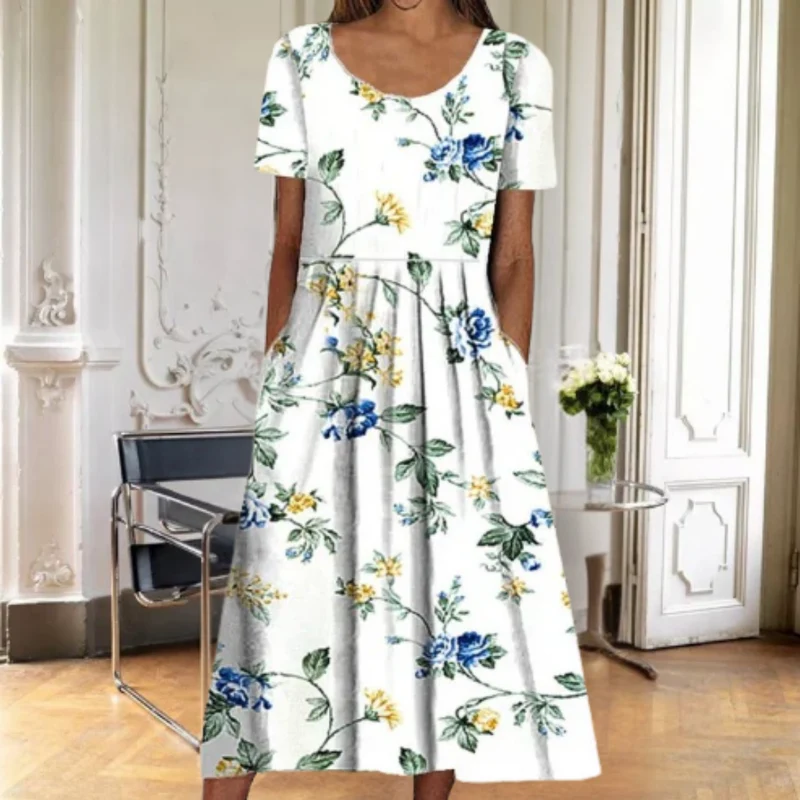Verena – Maxikleid für Damen mit Blumenmuster