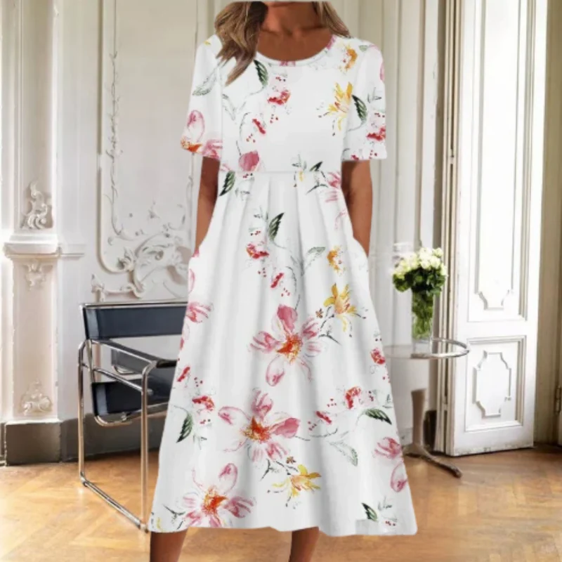 Verena – Maxikleid für Damen mit Blumenmuster