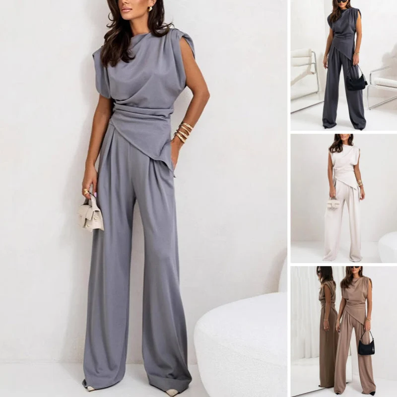 Elvira – Stilvoller, drapierter Jumpsuit für Damen