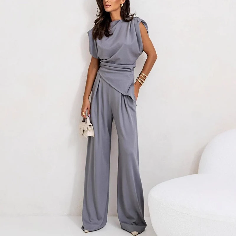 Elvira – Stilvoller, drapierter Jumpsuit für Damen