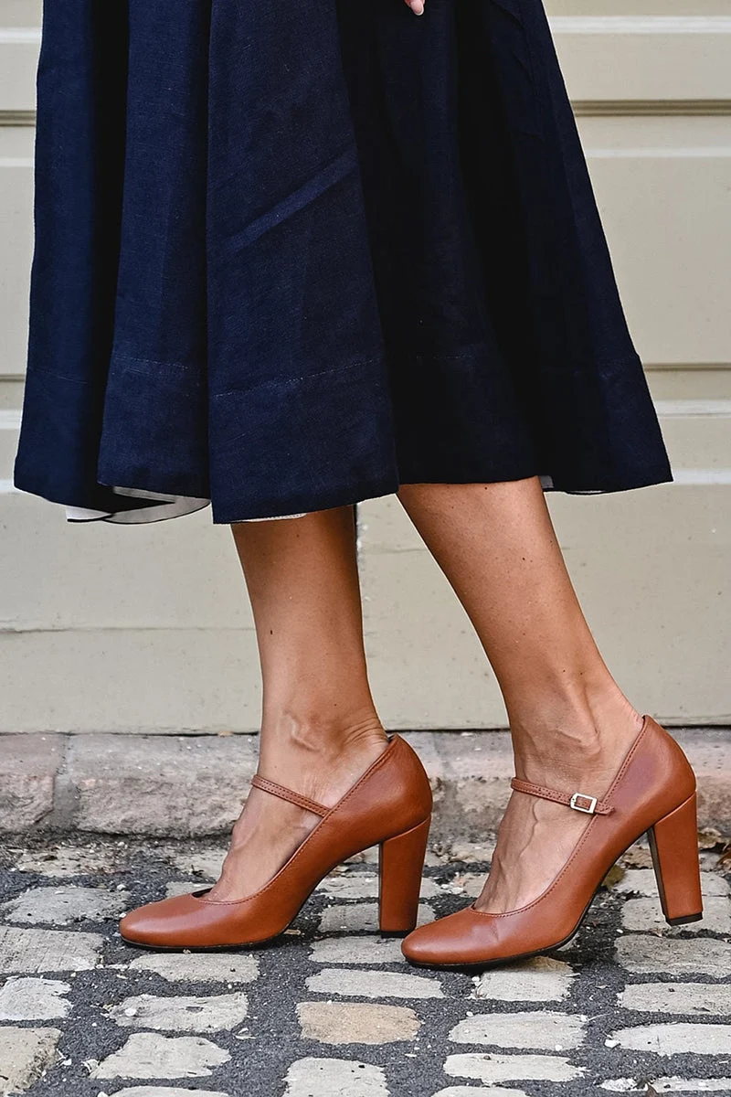 Yvonne – Elegante Damenschuhe mit niedrigem Absatz
