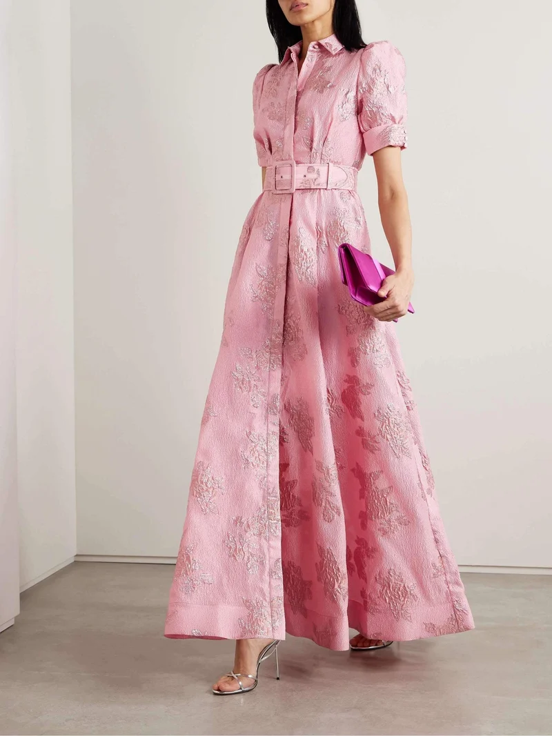 Hannah – Damenkleid mit Reverskragen und hoher Taille