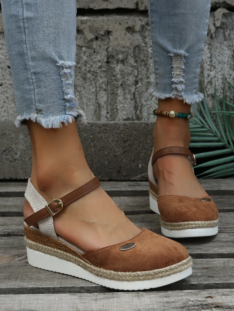 Verena – Espadrille-Sandalen mit Keilabsatz für Damen