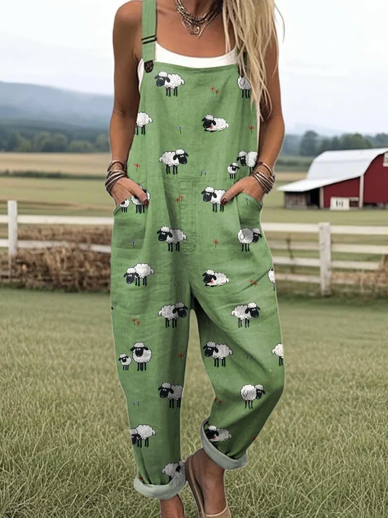 Lea – Jumpsuit Verspieltes Schaf für Damen