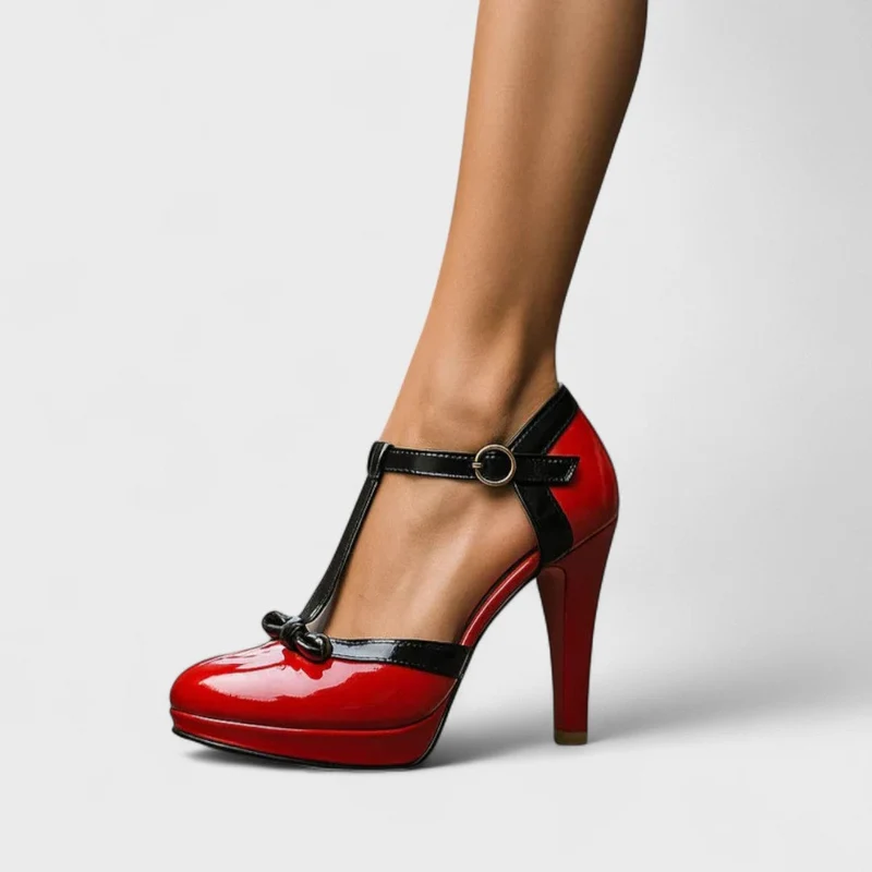 Emilia – Damen-High-Heels mit T-Riemchen für den Frühling