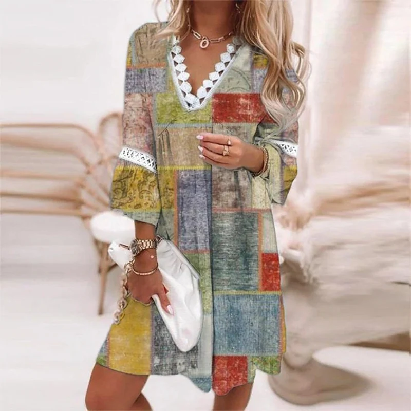 Anna – Sommerkleid für Damen mit Spitzenbesatz