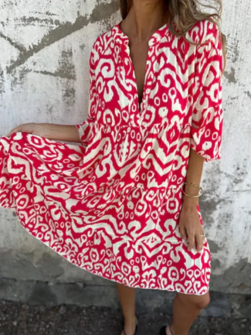 Lea – Sommerkleid für Damen mit Blumenmuster