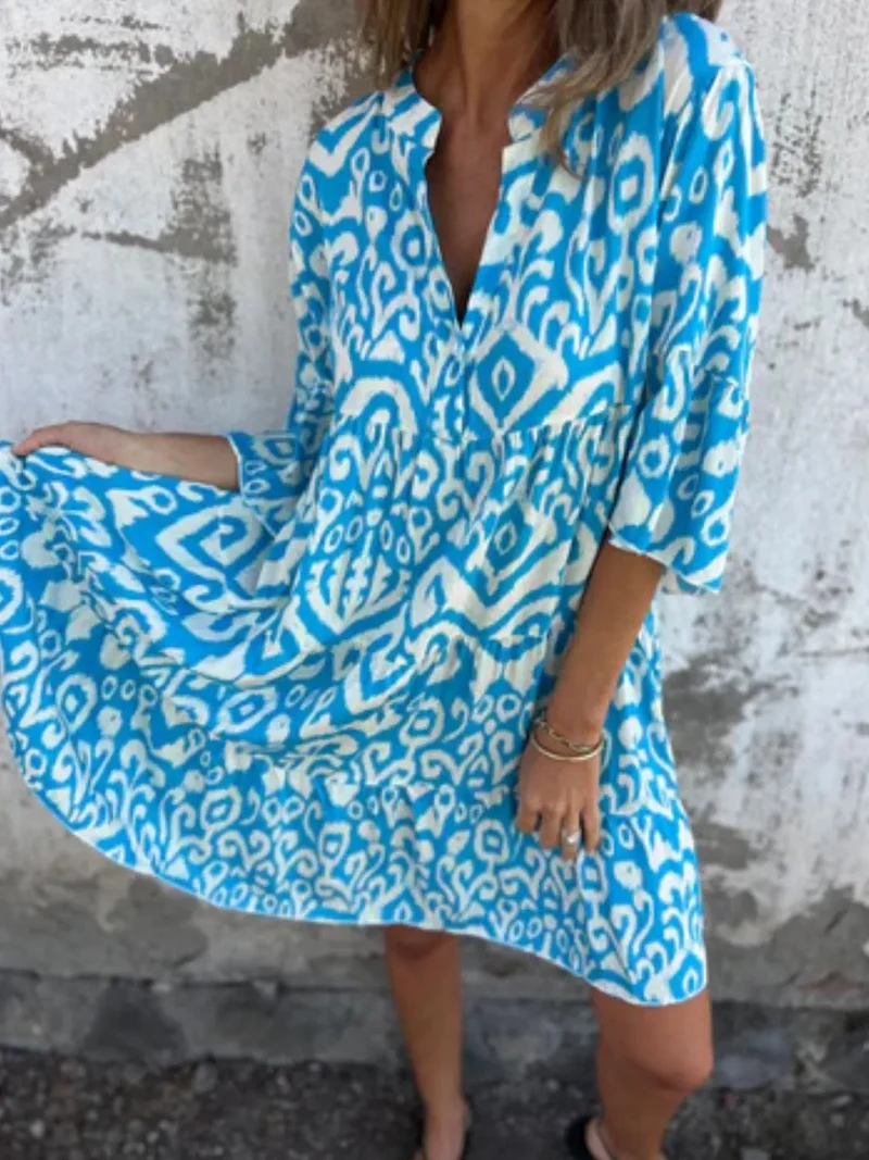 Lea – Sommerkleid für Damen mit Blumenmuster
