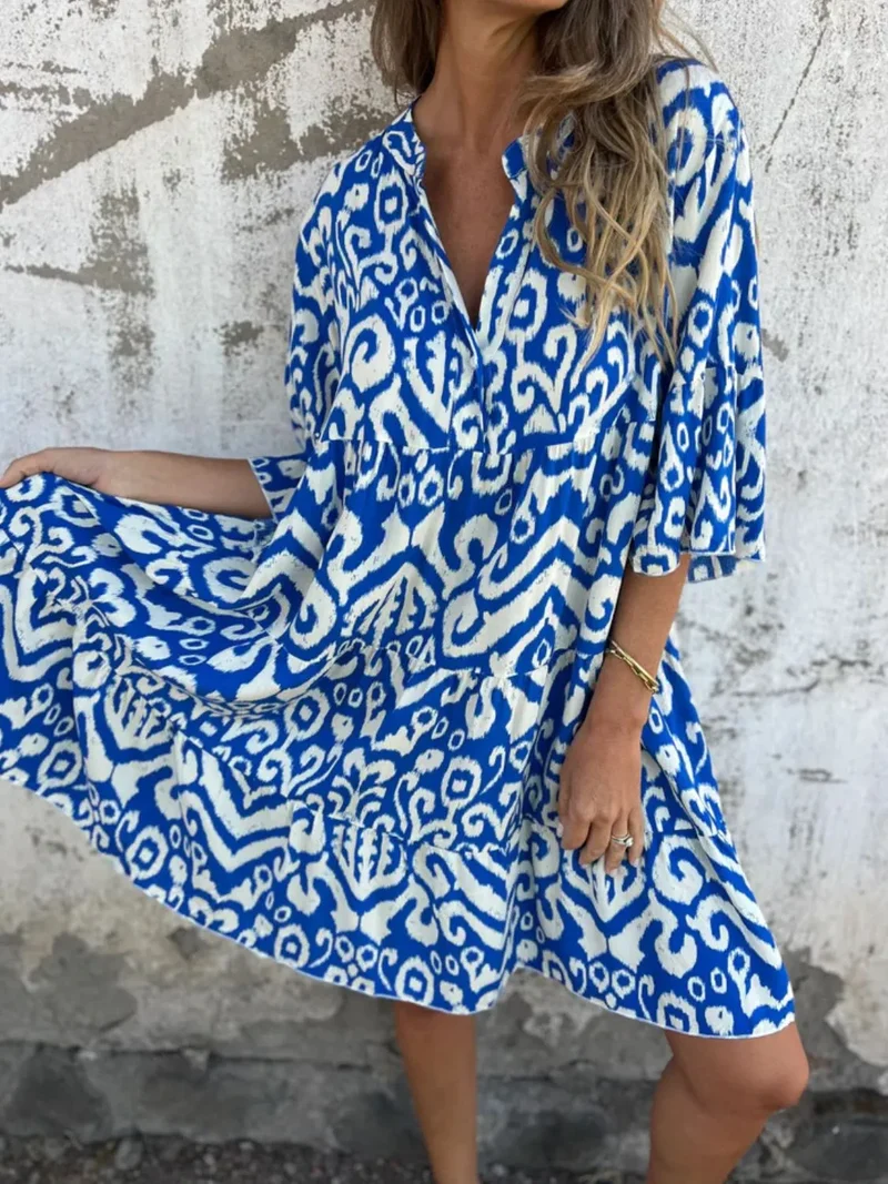 Lea – Sommerkleid für Damen mit Blumenmuster
