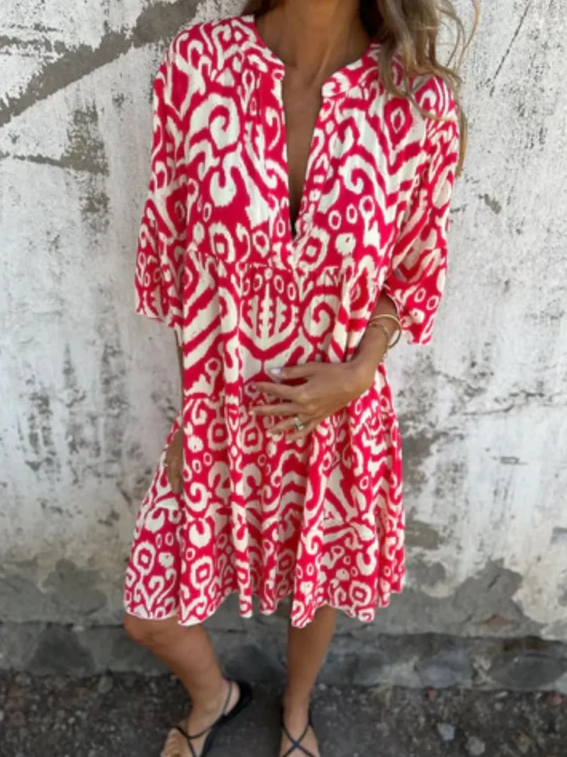 Lea – Sommerkleid für Damen mit Blumenmuster