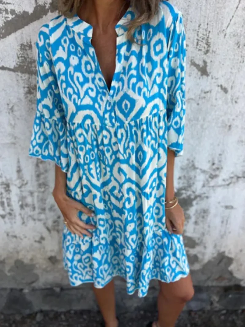 Lea – Sommerkleid für Damen mit Blumenmuster