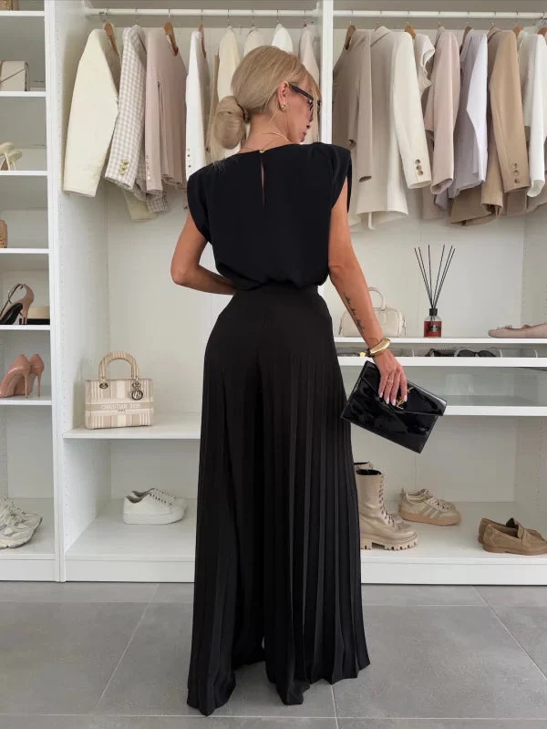 Charlotte – Set aus Plisseehose und Oberteil für Damen