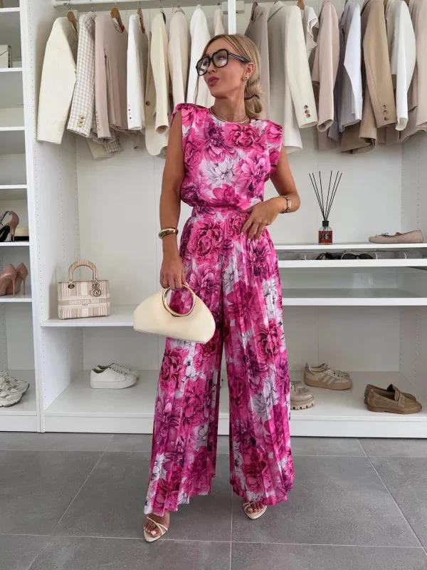 Charlotte – Set aus Plisseehose und Oberteil für Damen