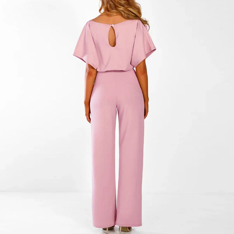 Annika – Eleganter Jumpsuit mit Gürtel für Damen