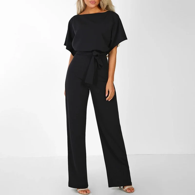 Annika – Eleganter Jumpsuit mit Gürtel für Damen