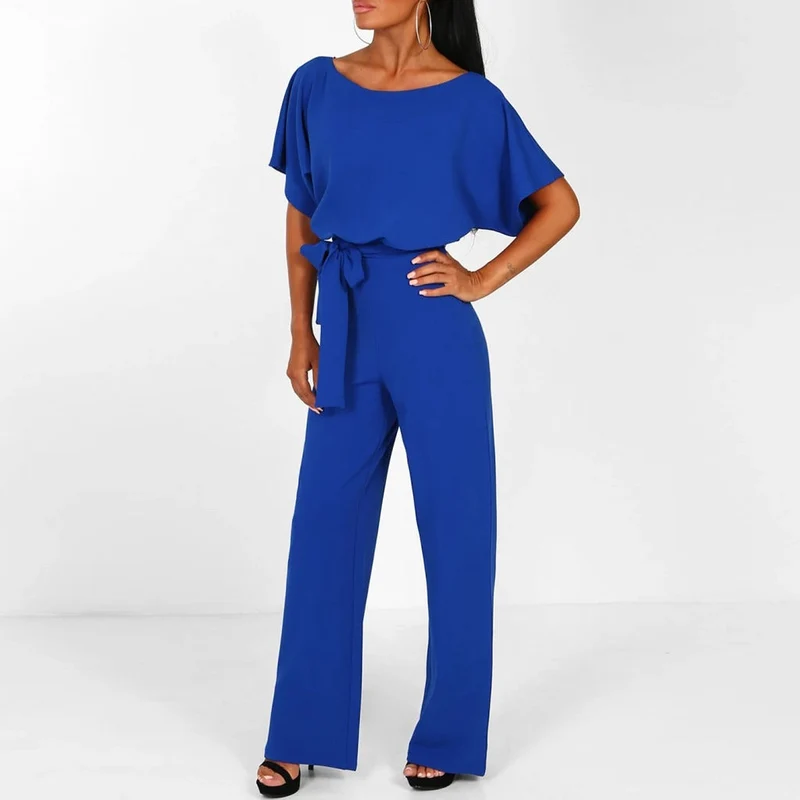 Annika – Eleganter Jumpsuit mit Gürtel für Damen