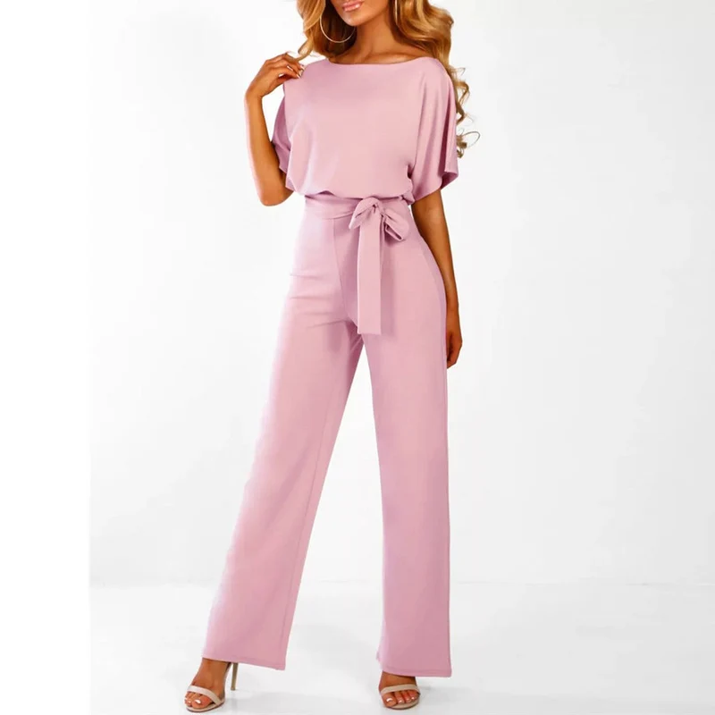 Annika – Eleganter Jumpsuit mit Gürtel für Damen