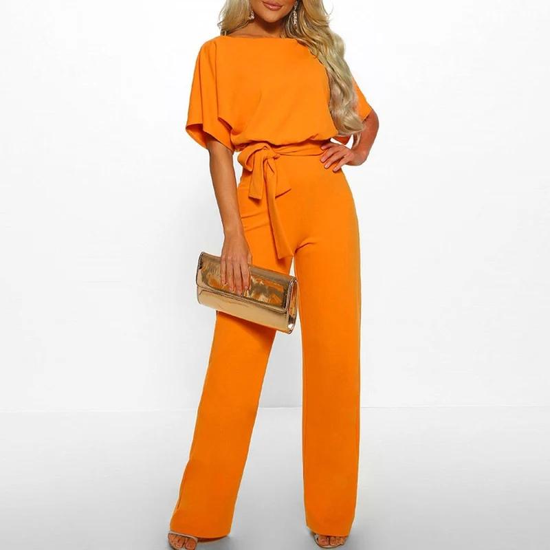 Annika – Eleganter Jumpsuit mit Gürtel für Damen