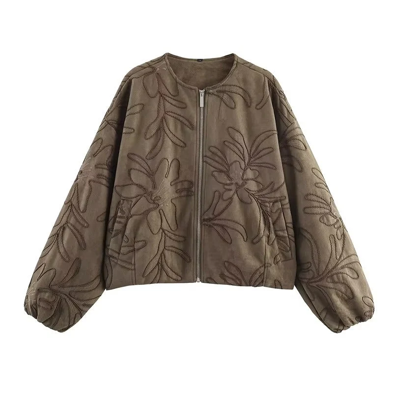 Elvira – Bestickte Freizeitjacke für Damen