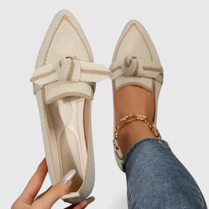 Gabriele – Flache Slipper für Damen mit spitzer Zehenpartie
