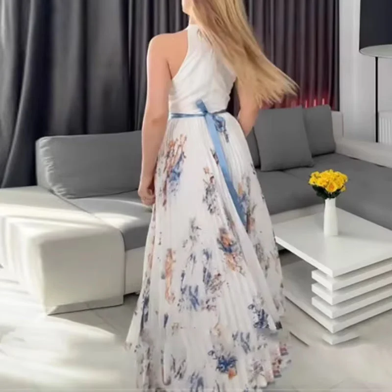 Erika – Maxikleid für Damen mit Blumenmuster