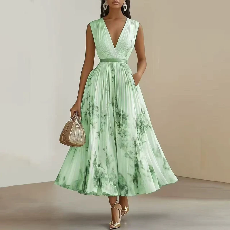 Erika – Maxikleid für Damen mit Blumenmuster