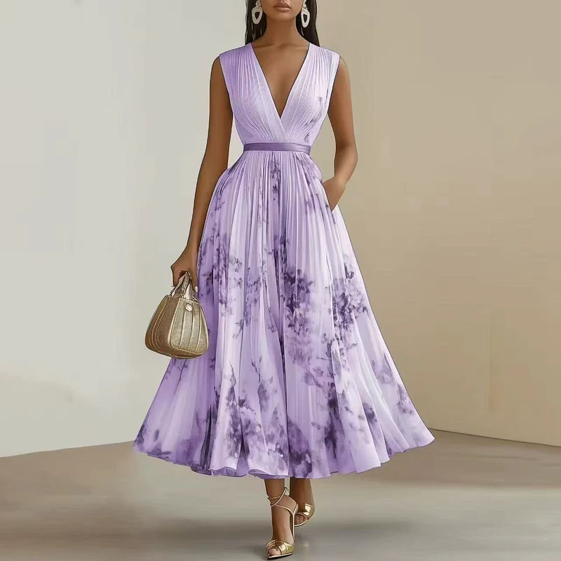 Erika – Maxikleid für Damen mit Blumenmuster