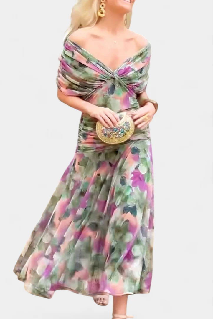 Frieda – Abendkleid für Damen mit Blumenmuster