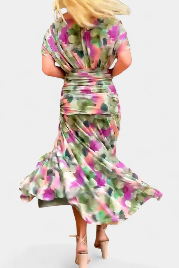 Frieda – Abendkleid für Damen mit Blumenmuster