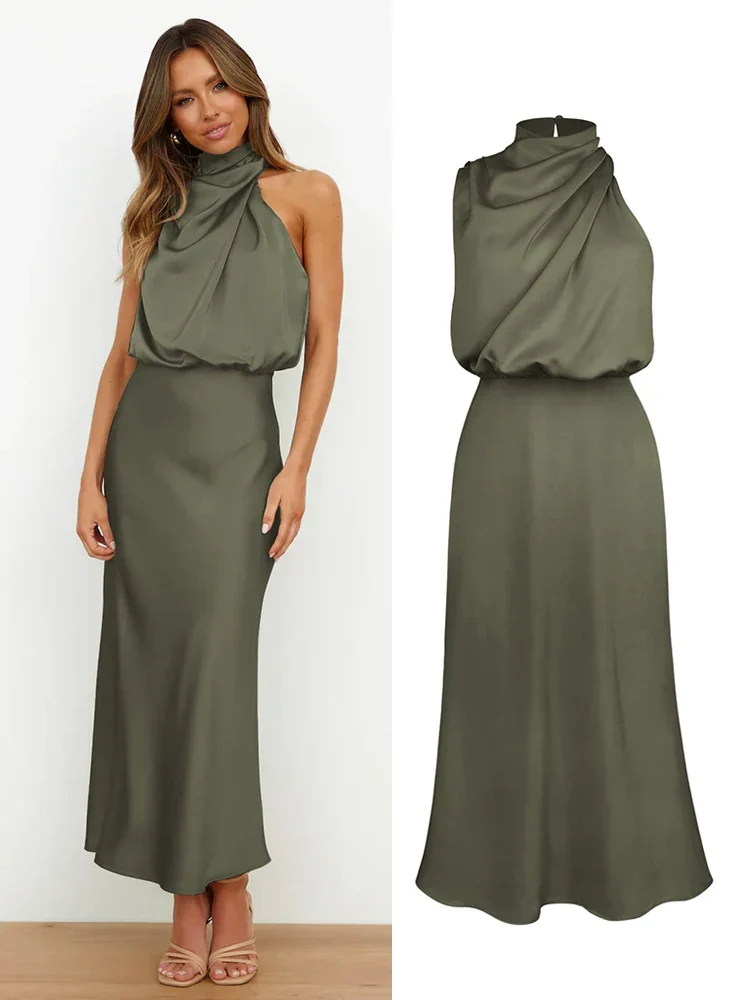 Susanne – Elegantes Damenkleid mit drapiertem Ausschnitt