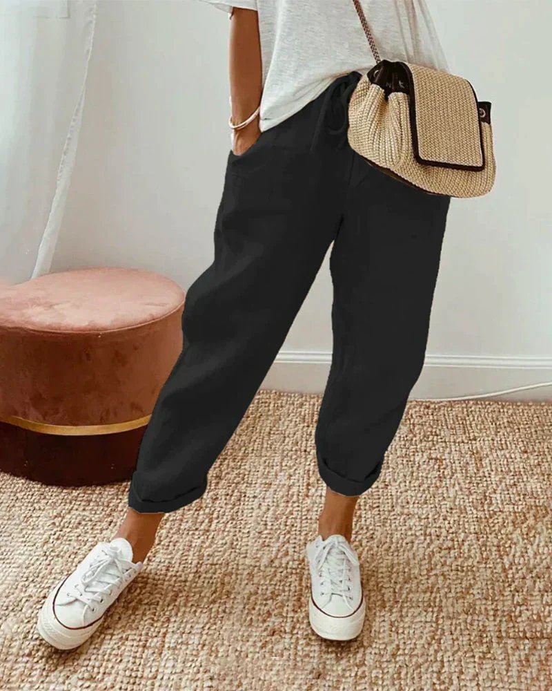 Hannah – Lässige und stilvolle Leinenhosen für Damen