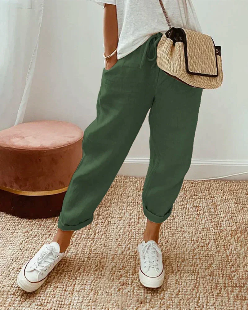 Hannah – Lässige und stilvolle Leinenhosen für Damen