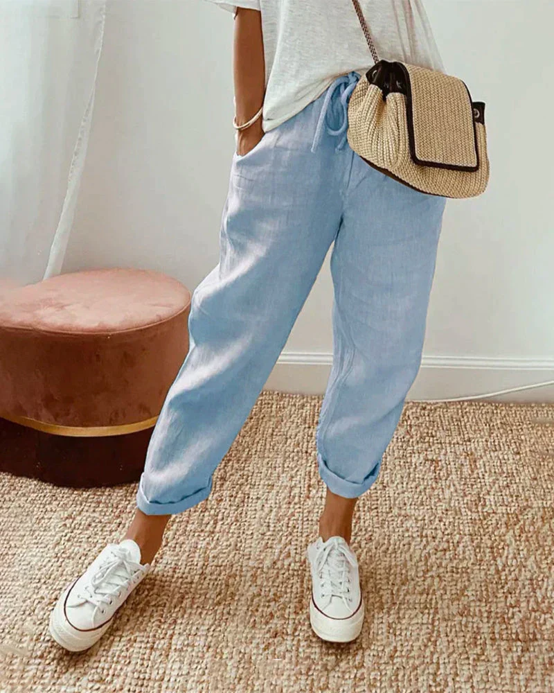 Hannah – Lässige und stilvolle Leinenhosen für Damen