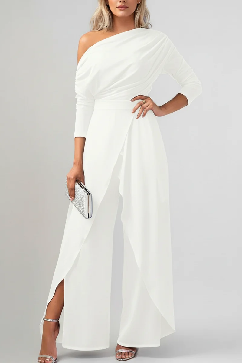 Lara – Eleganter Ein-Schulter-Jumpsuit für Damen