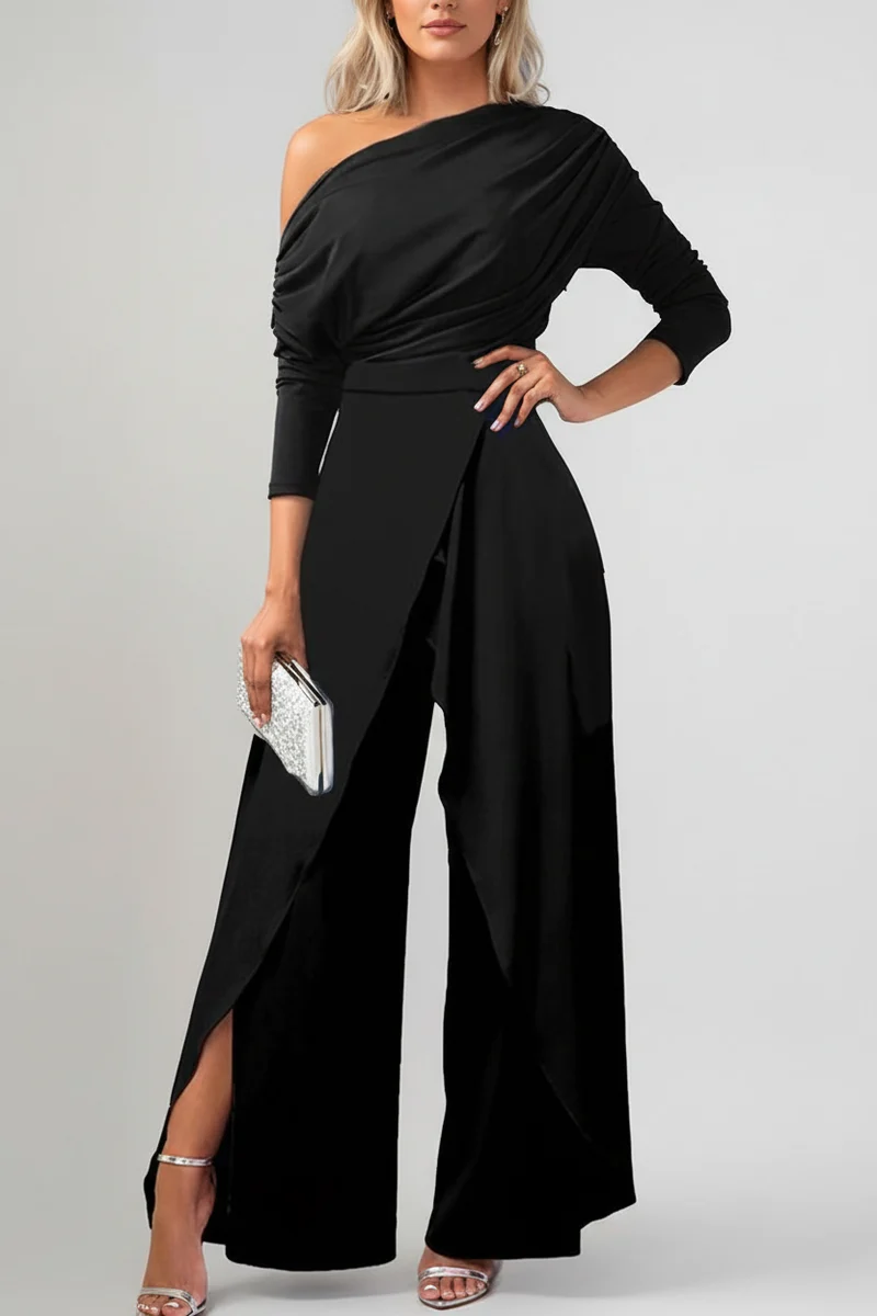 Lara – Eleganter Ein-Schulter-Jumpsuit für Damen