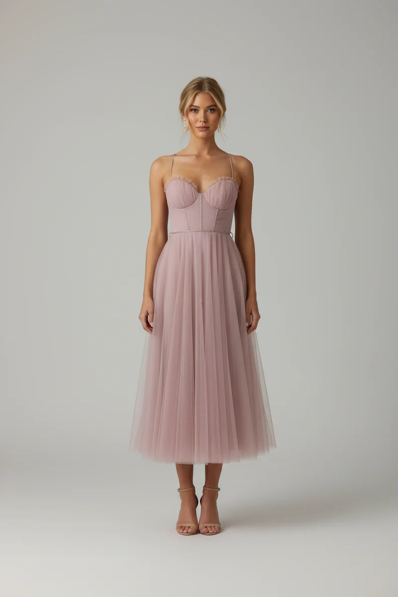 Annika – Midi-Kleid aus Tüll für Damen