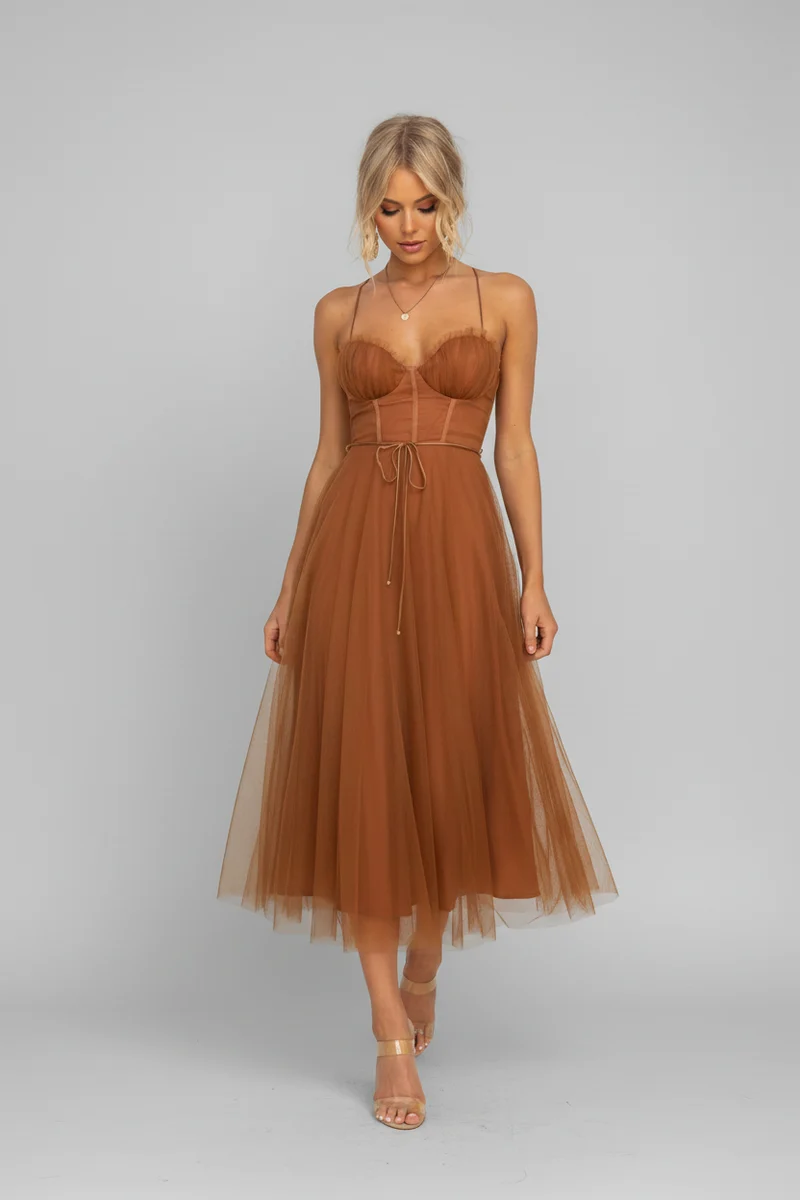 Annika – Midi-Kleid aus Tüll für Damen