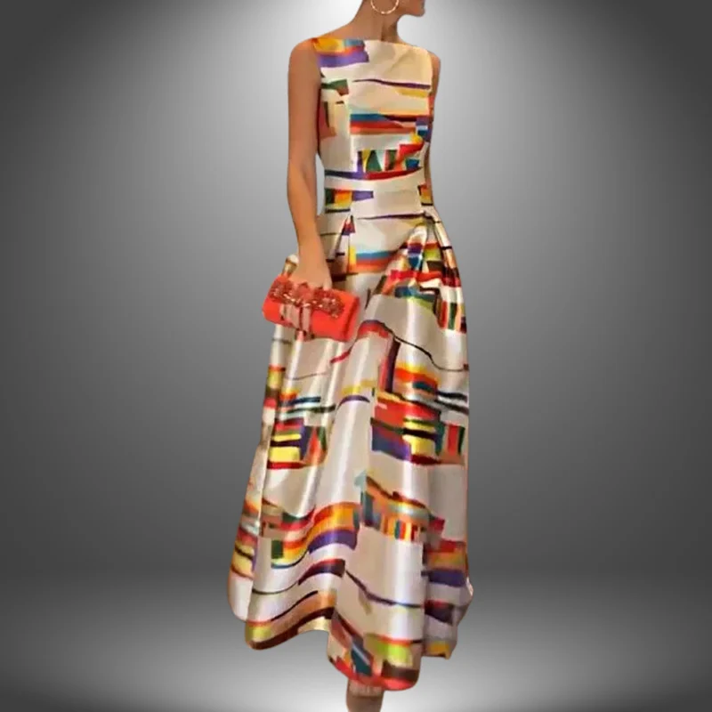 Kirsten – Sommerliches Maxikleid mit Print für Damen