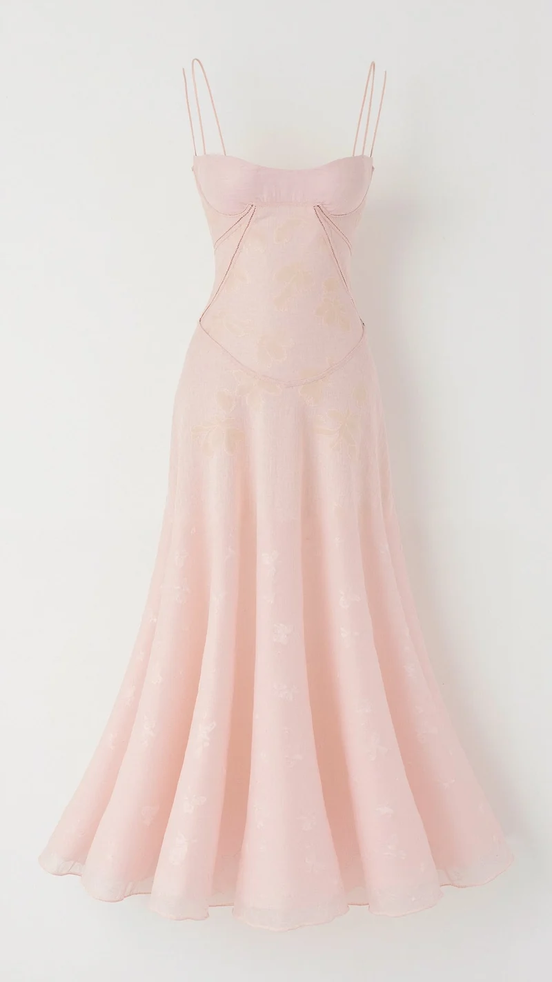 Antonia – Brautjungfernkleid für Damen mit Blumenmuster