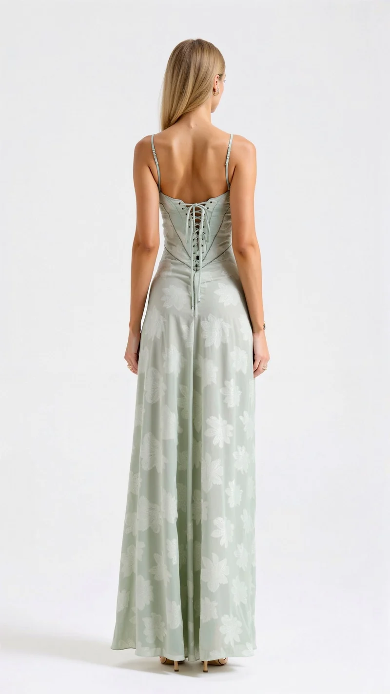 Antonia – Brautjungfernkleid für Damen mit Blumenmuster