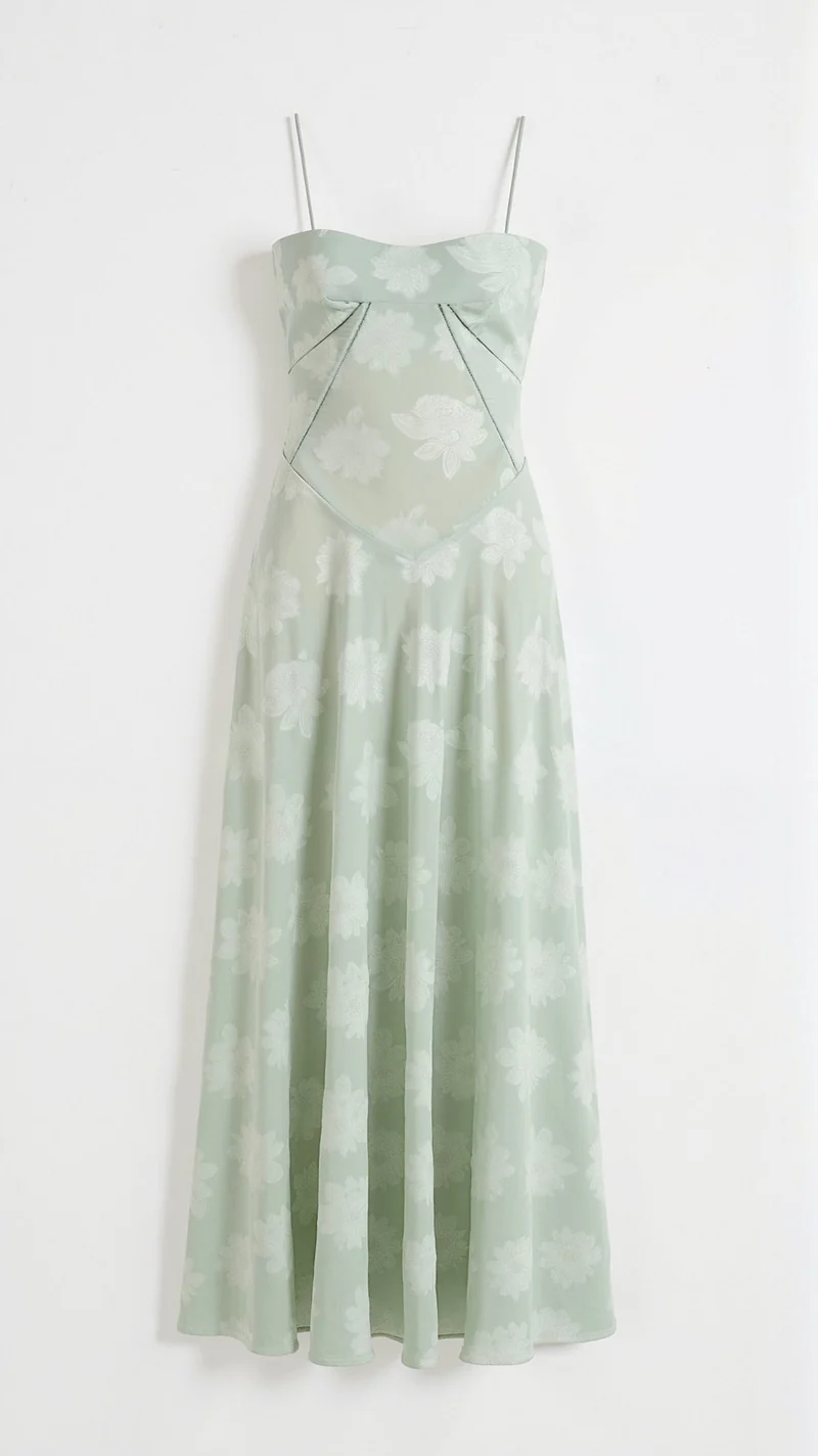Antonia – Brautjungfernkleid für Damen mit Blumenmuster