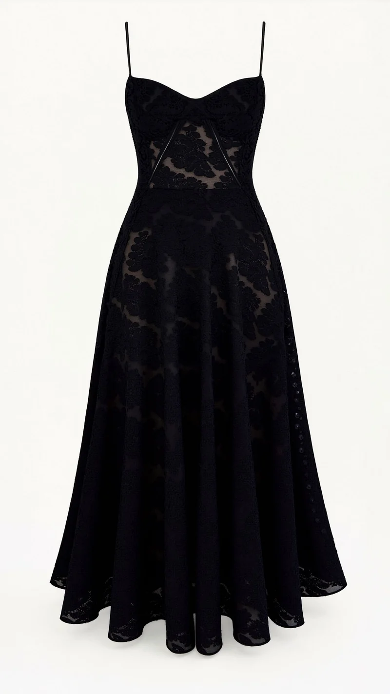 Antonia – Brautjungfernkleid für Damen mit Blumenmuster