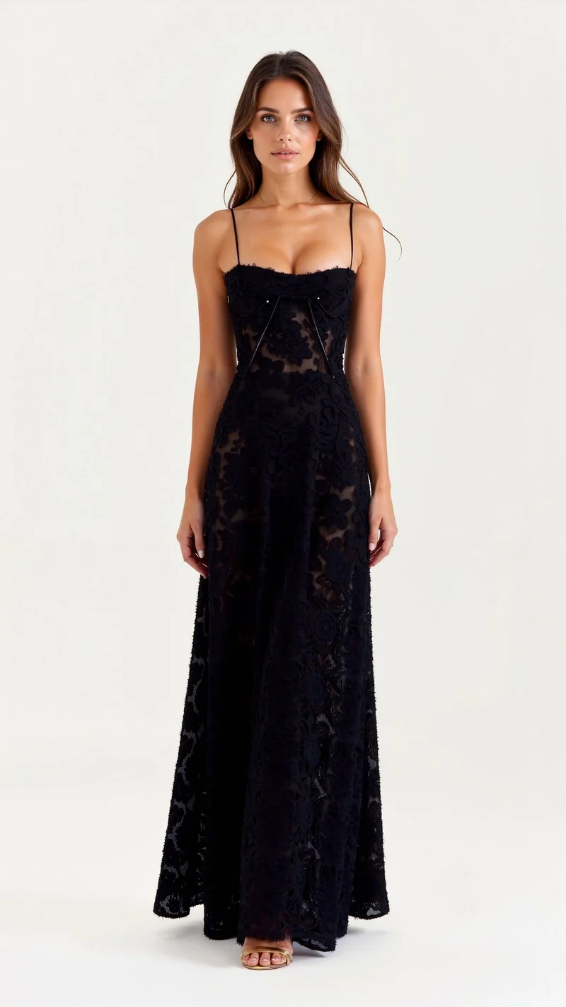 Antonia – Brautjungfernkleid für Damen mit Blumenmuster