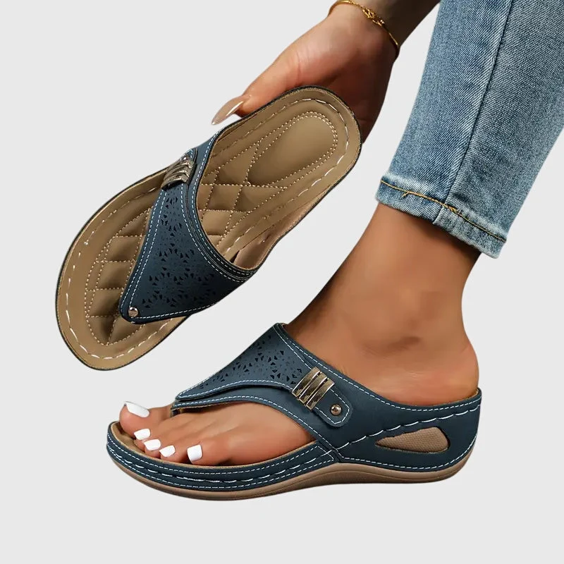 Carina – Flache Sandalen für Damen zum Hineinschlüpfen